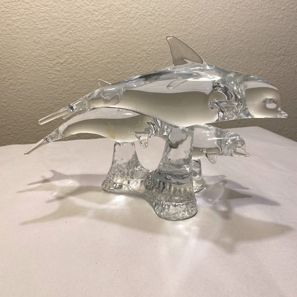 MURANO DOLFIN SCULPTURE LARGE HEAVY ZERO FLAWS GORGEOUS - Picture 10 of 15